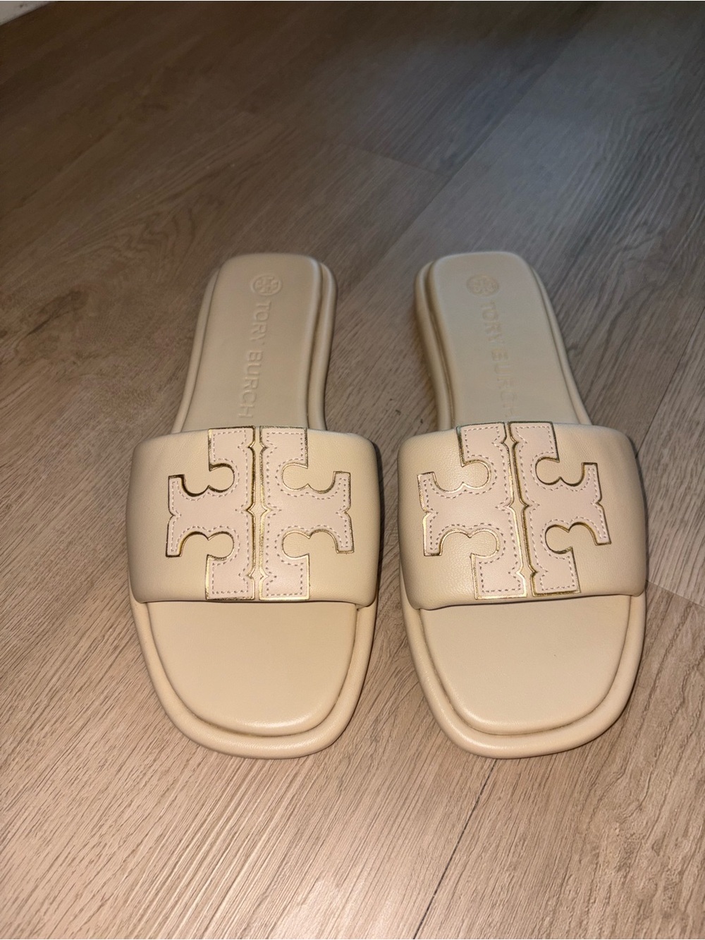 Tory Burch Double-T Leather Sport Slide Sandals  9